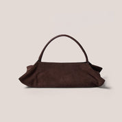 Amber Fold Nappa Leather & Suede Brown