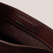 Amber Fold Nappa Leather & Suede Brown