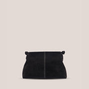 Kiara Suede Clutch Black