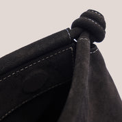 Kiara Suede Clutch Black