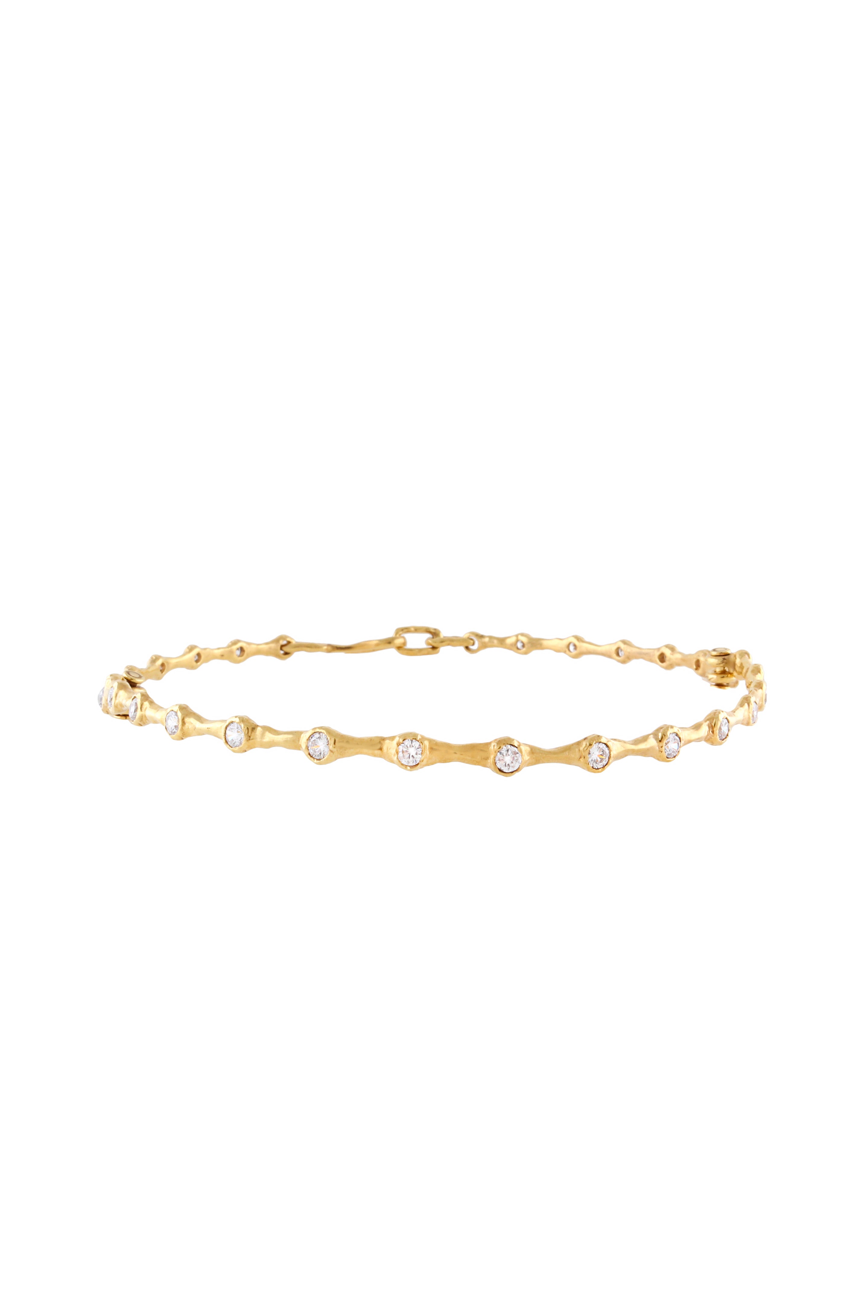 Wave Choker Necklace With Stones