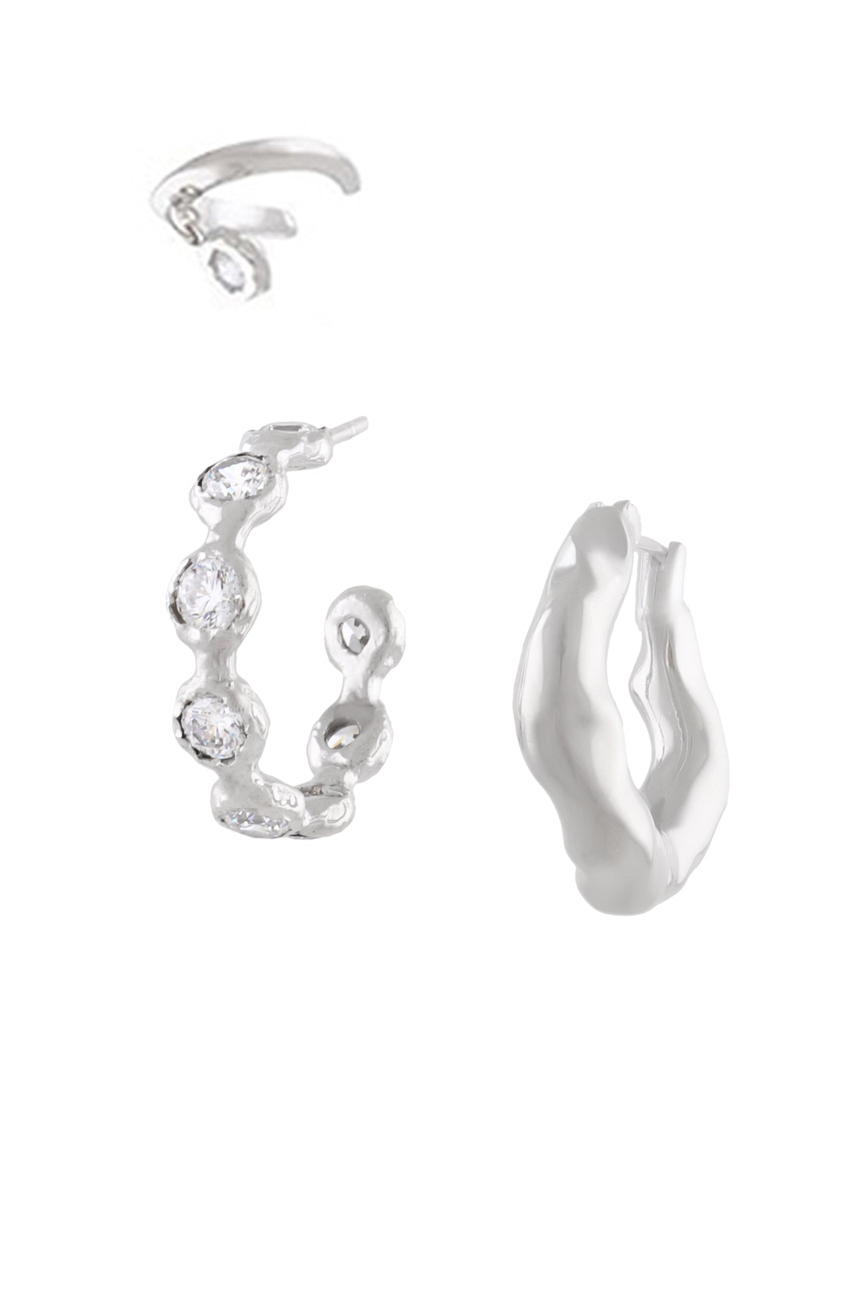 Mismatched Wave Set Set With Stones