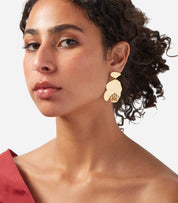 Pearls Water Lilies Earring