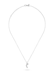 Ahrof Diamond Pavé Bubble Letter Necklace