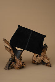 Kiara Suede Clutch Black