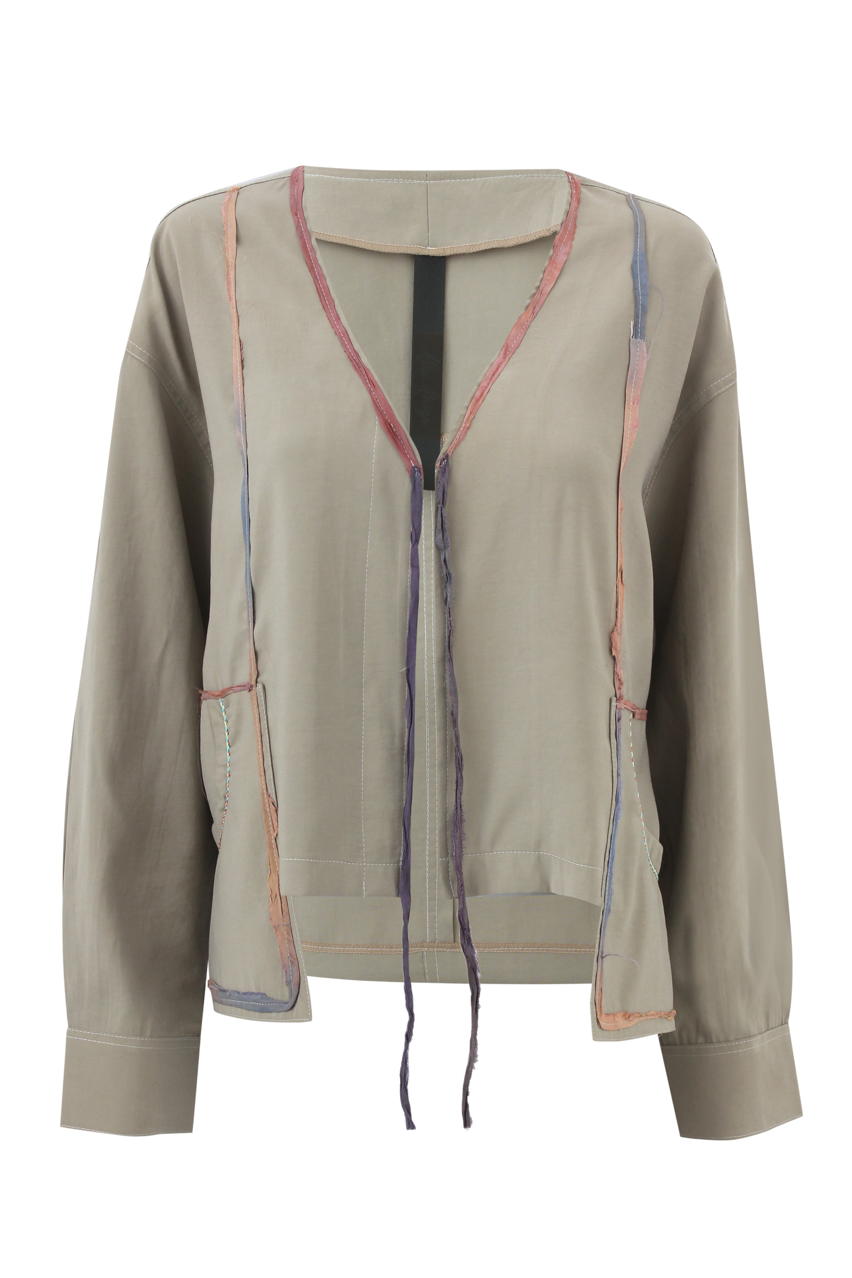 Contrast Trim Blouse