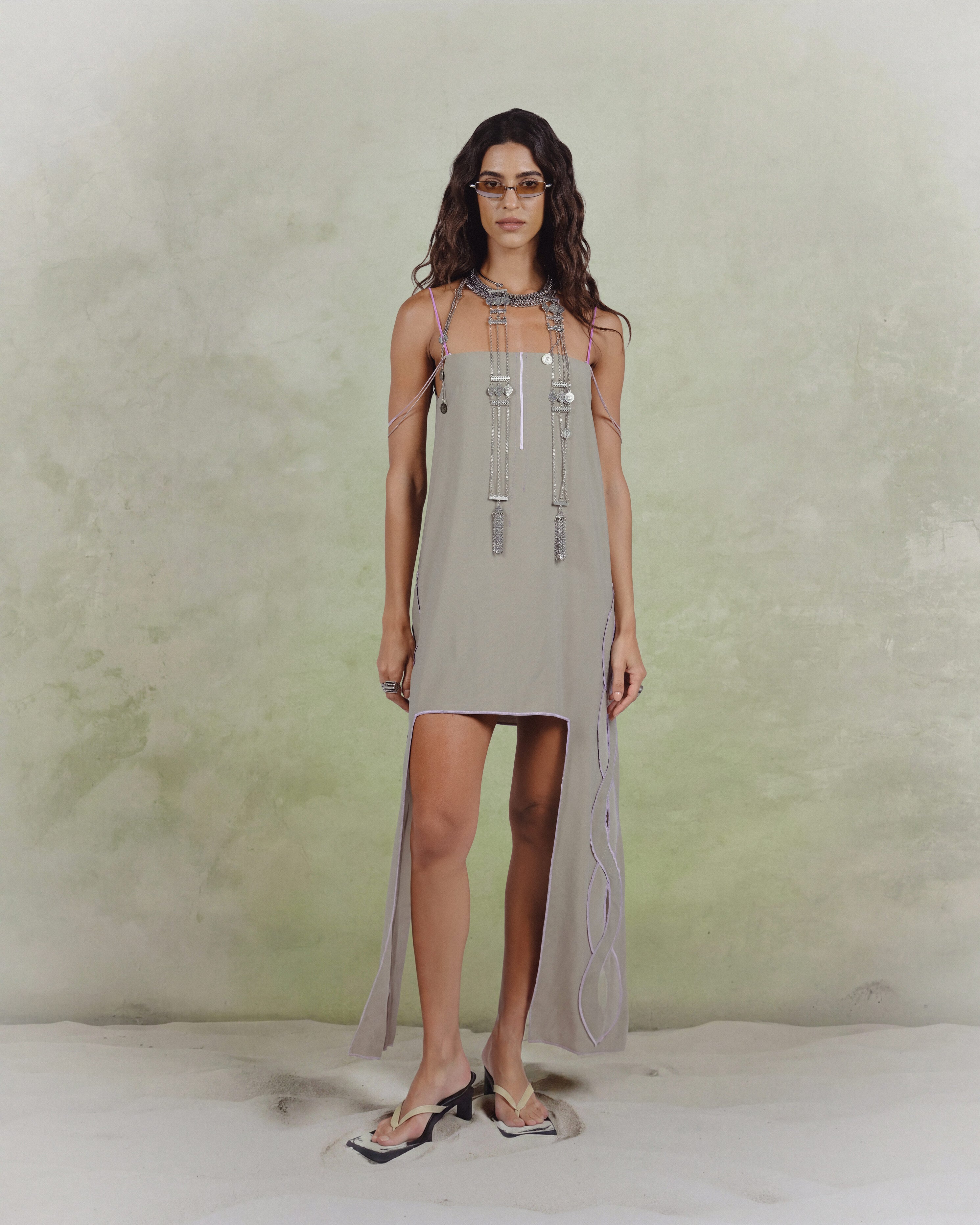 Laser-Cut Panel Dress