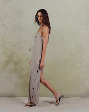 Laser-Cut Panel Dress