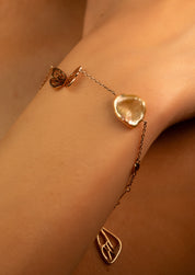 Butterfly on Pearl Bracelet