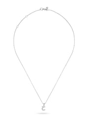 Ahrof Diamond Pavé Mini Bubble Letter Necklace