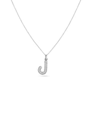 Ahrof Diamond Pavé Mini Bubble Letter Necklace