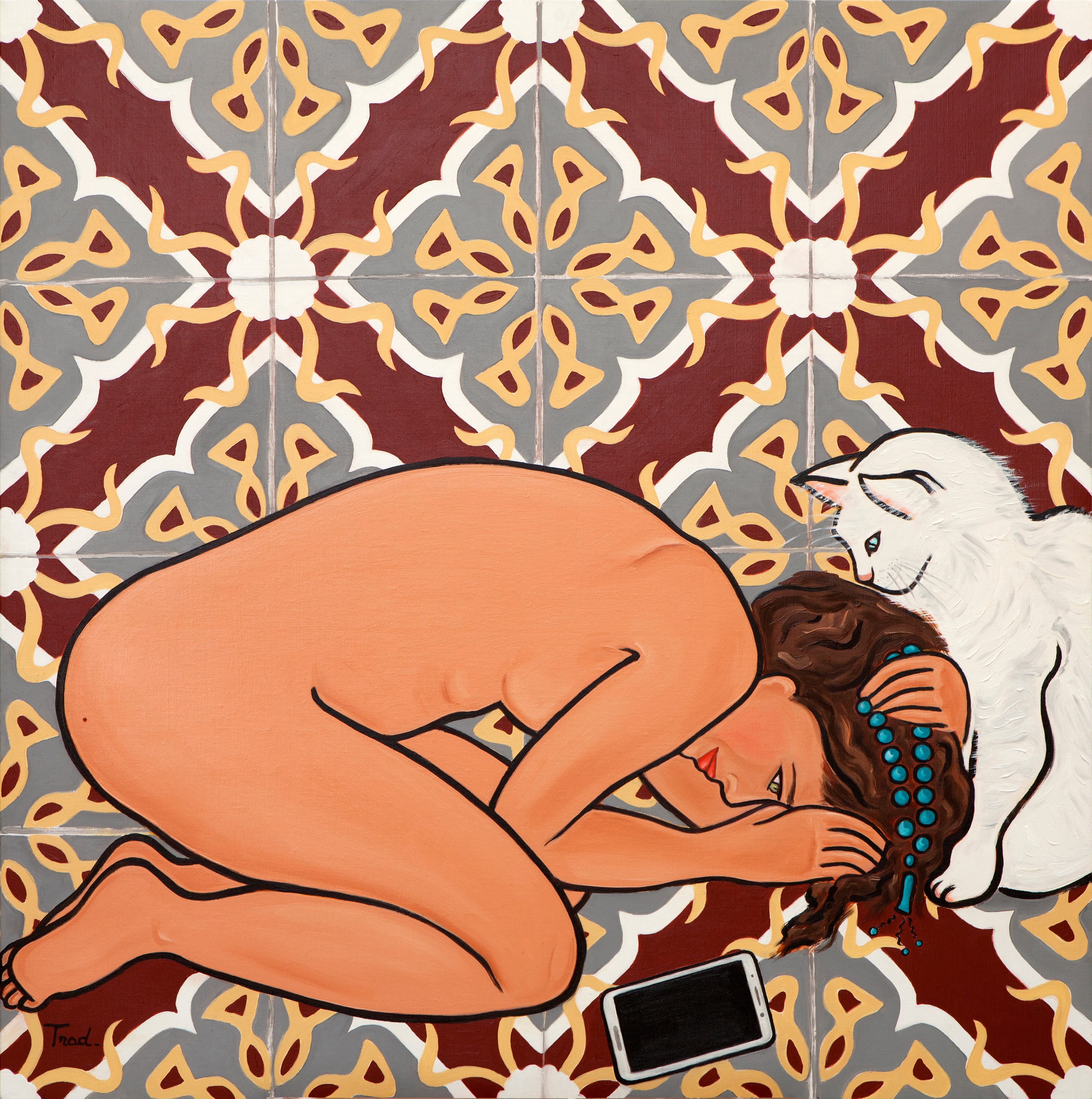 Le Paradis Perdu, Huile sur Toile