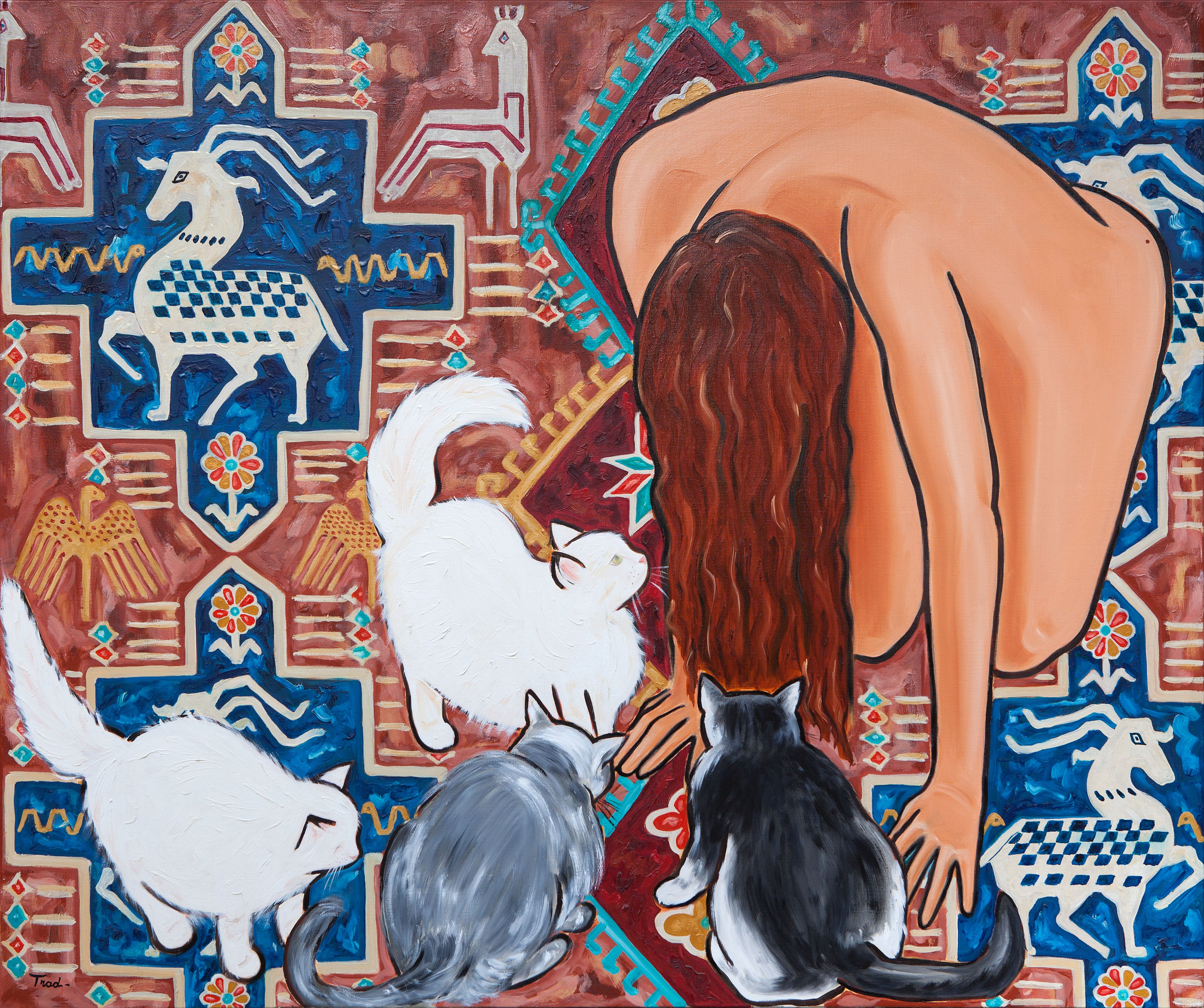 Le Paradis Perdu, Huile sur Toile