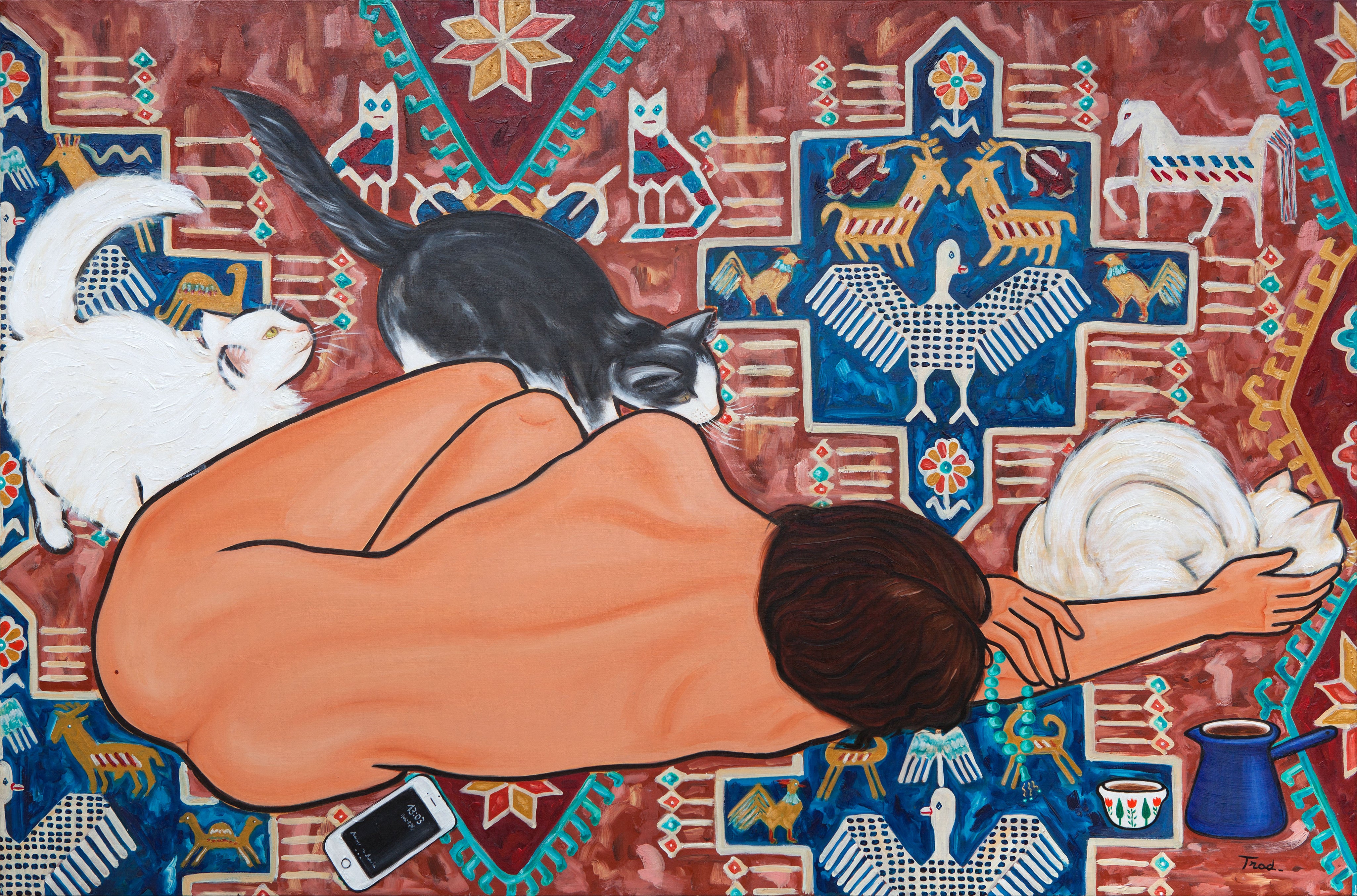 Le Paradis Perdu, Huile sur Toile