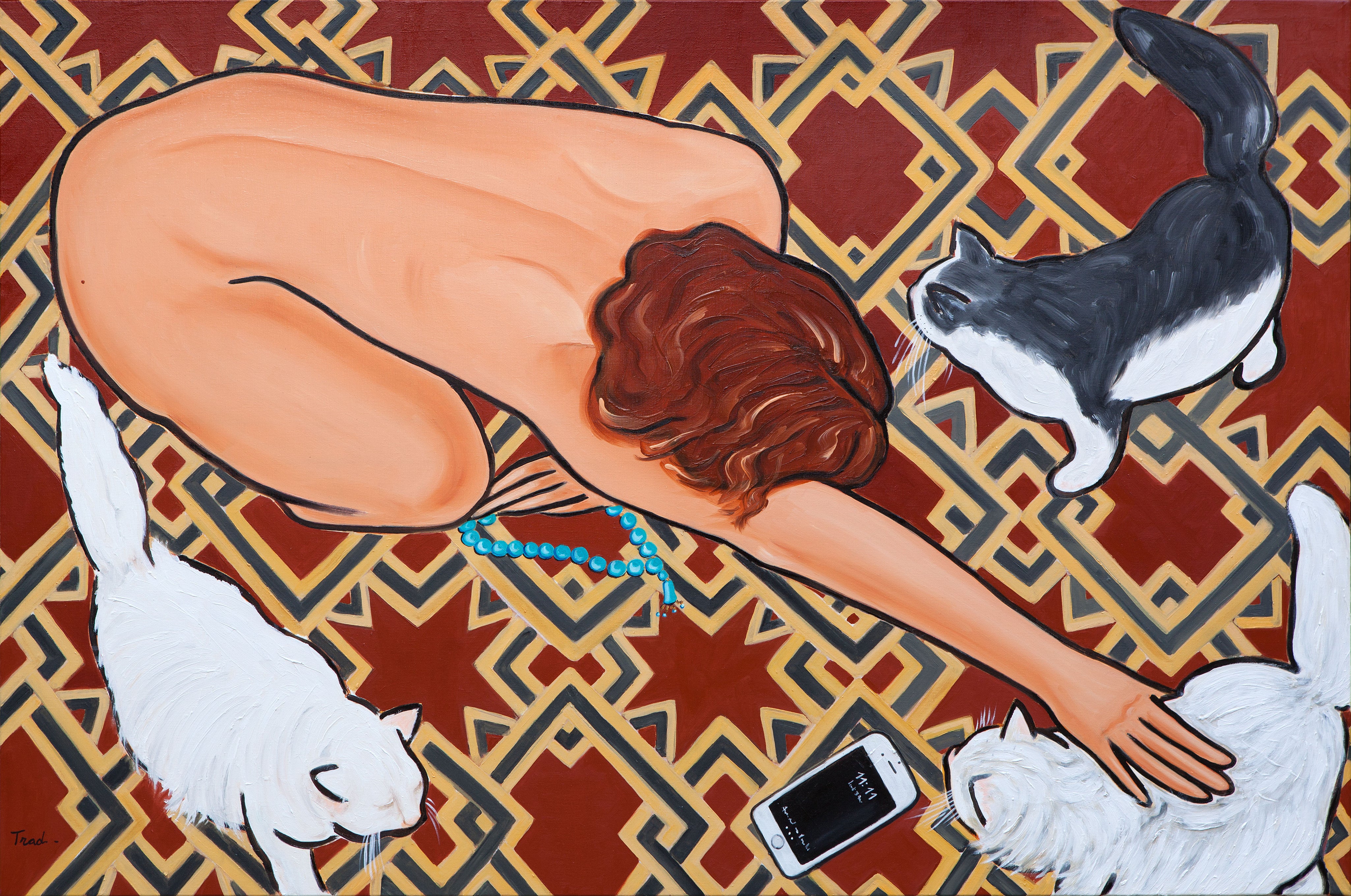 Le Paradis Perdu, Huile sur Toile