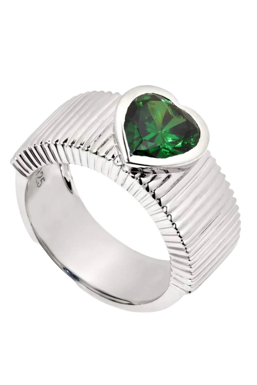 Chunky heart ring