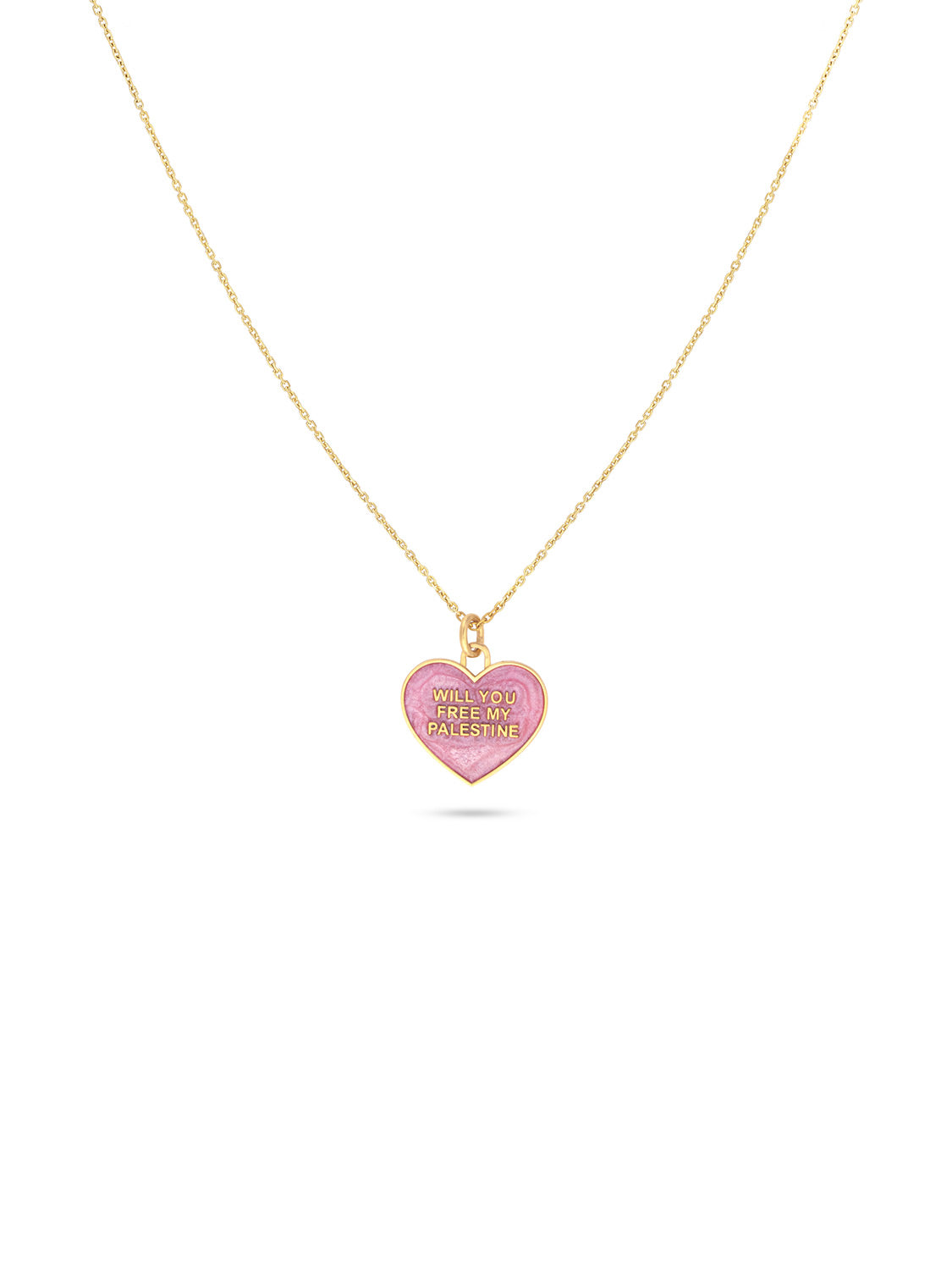 Will You Free My Palestine Mini Necklac