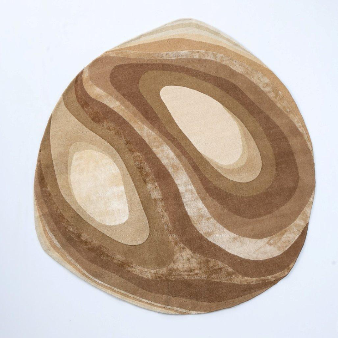 Strata round in sand designed by Roula Salamoun