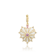 Mila Heart with Pink Sapphire and Diamonds