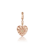 Small Orange Mila Heart with Citrine