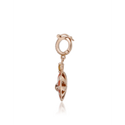 Small Orange Mila Heart with Citrine