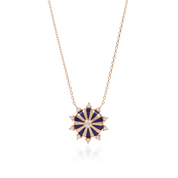 Mini Mila Sun Necklace with diamonds