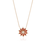 Mini Mila Sun Necklace with diamonds