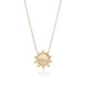 Mini Mila Sun Necklace with diamonds