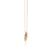 Mini Mila Sun Necklace with diamonds